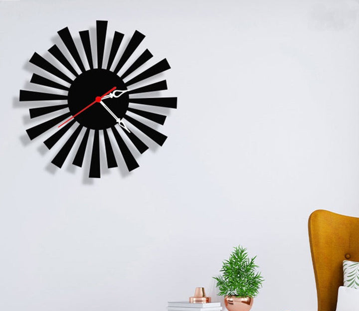 Spacious Modern Metal Wall Clock