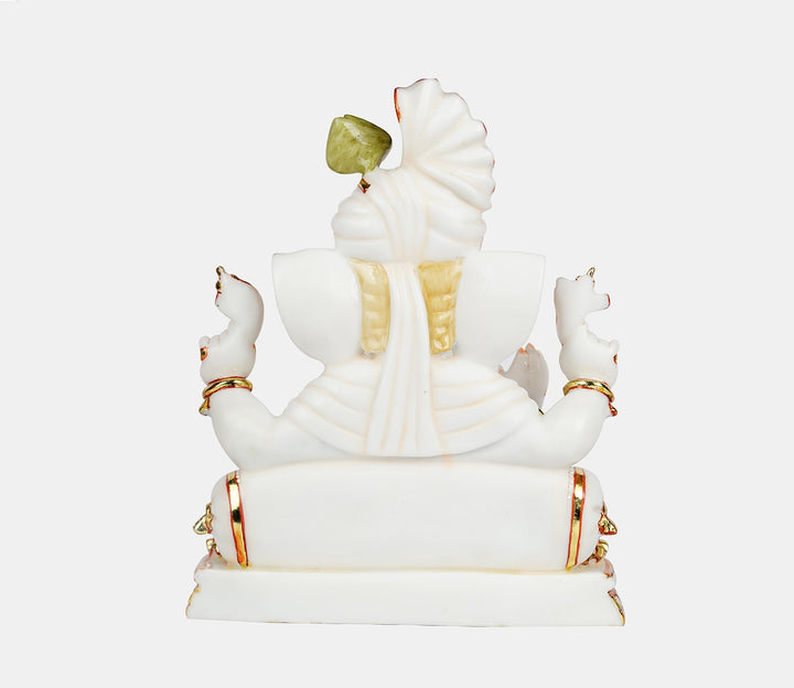 Marble White Handcrafted Ganesha