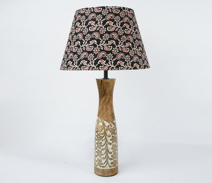Traditional Table Lamp with Multicolor Pattern (43.2 cm H)