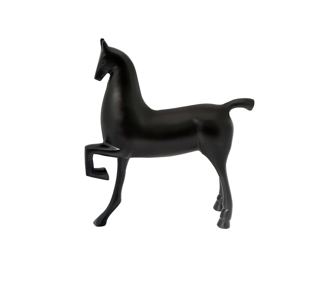 Black Equine Sculpture | Enigmatic Equine Sculpture (Black)