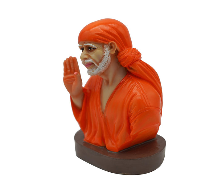 Decorative Hand-Painted Marble Figurine - Orange