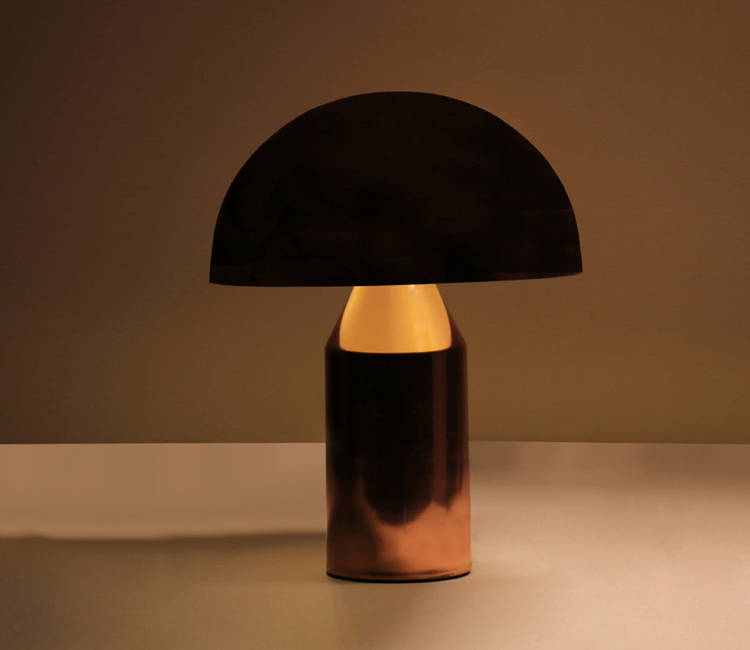 Mushroom Copper Table Lamp