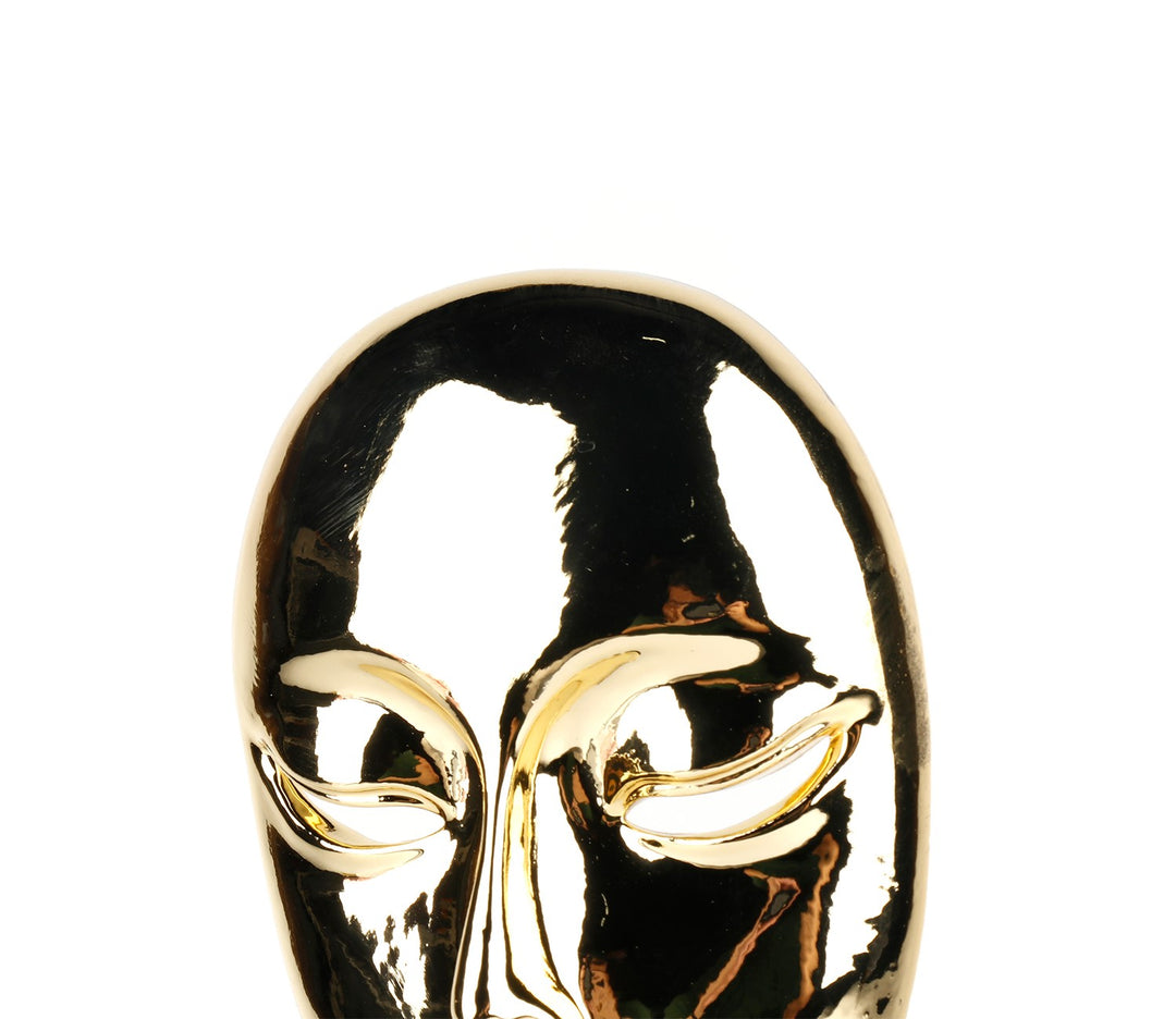 Large Gold Mask Table Decor | Graceful Gold Mask Table Decor (Large)