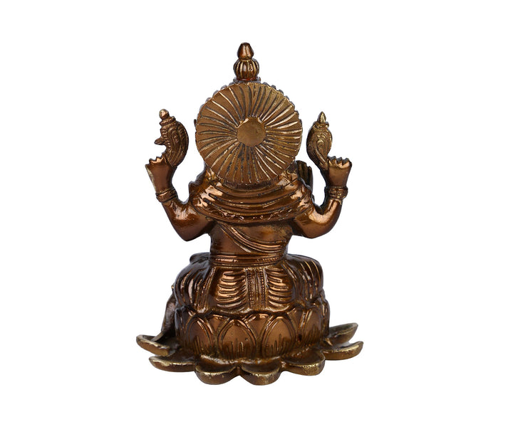 Elegant Brass Figurine with Lotus Base