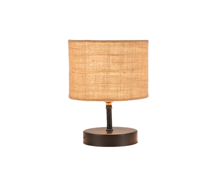 Beige Table Lamp with Jute Shade (22.9 cm H)