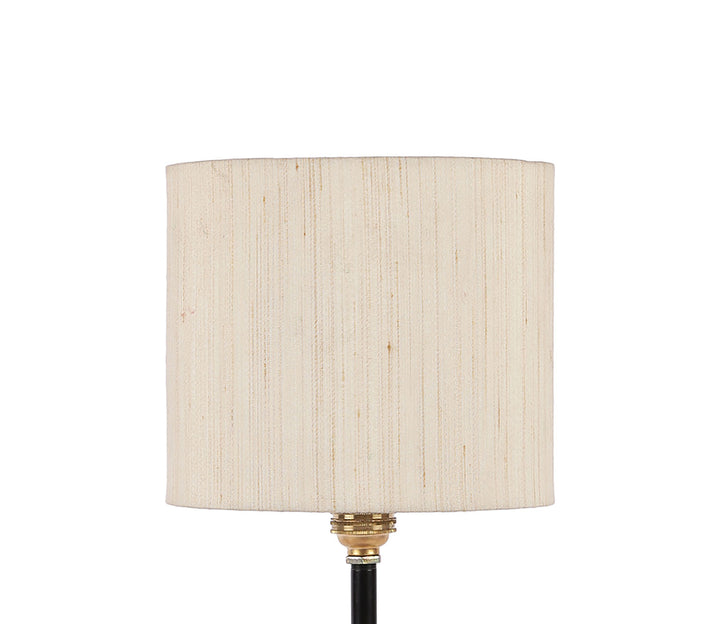Table Lamp with Off-White Fabric Shade