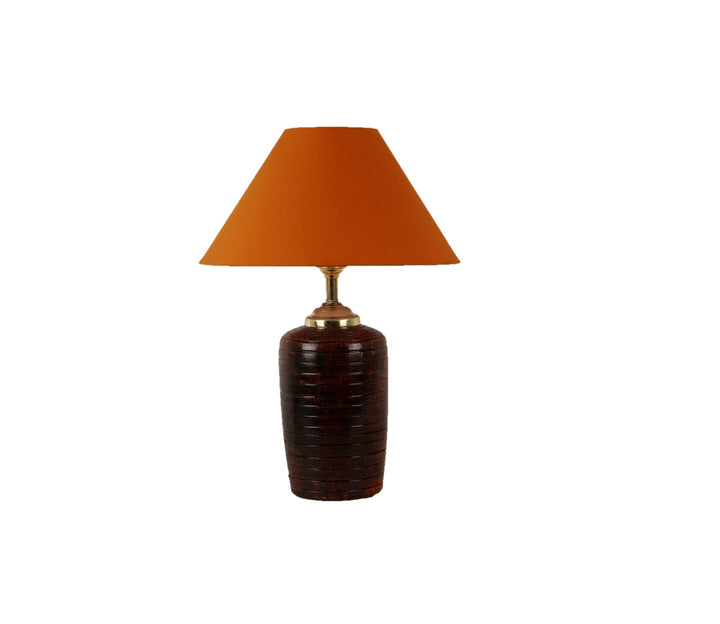 Rustic Orange Terracotta Table Lamp