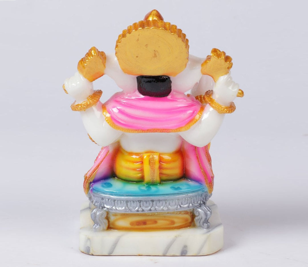 Decorative Hand-Painted Marble Figurine for Success