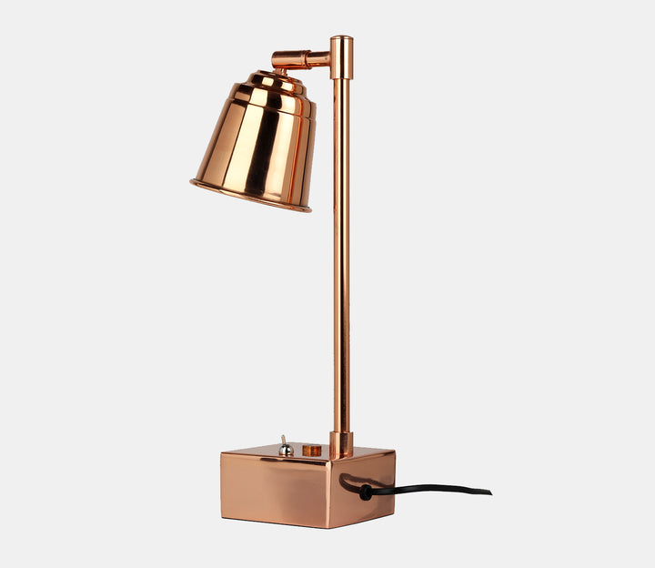 Adjustable Rose Gold Steel Study Lamp