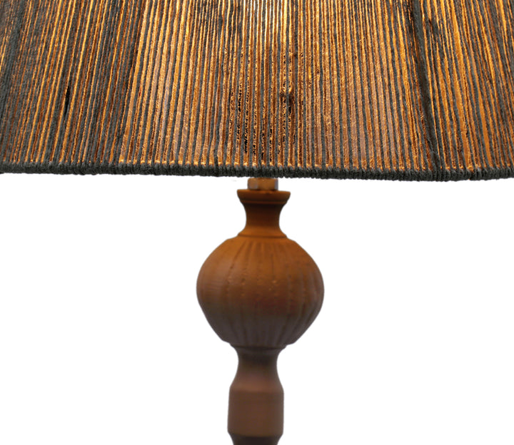 Vintage Jute Theory Metal Table Lamp (38.9 cm H)