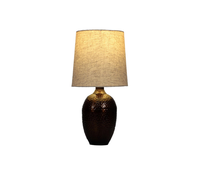Modern Table Lamp with Beige Shade