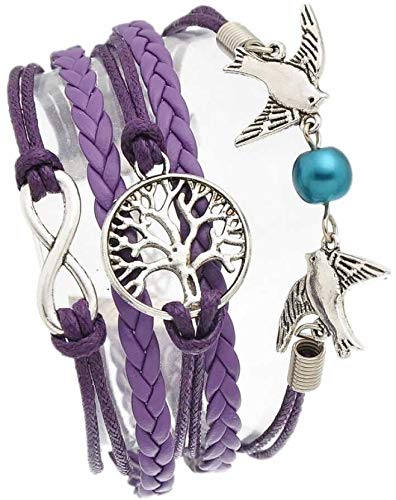 Tree of Life and Infinity Symbol Bracelet | Tree of Life and Infinity Symbol Wrap Bracelet for Women & Girls