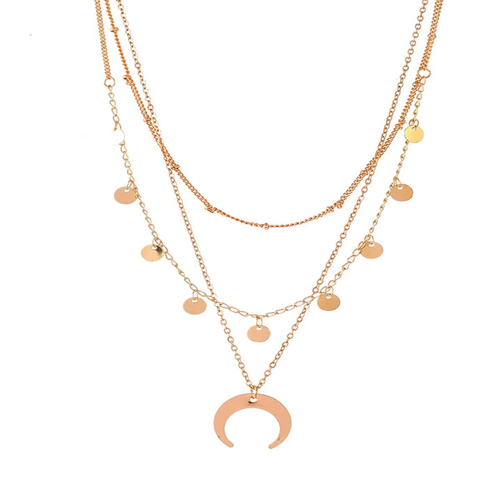 Multi-layered Chain Necklace | Radiance: Layered Long Multi Chains Necklace