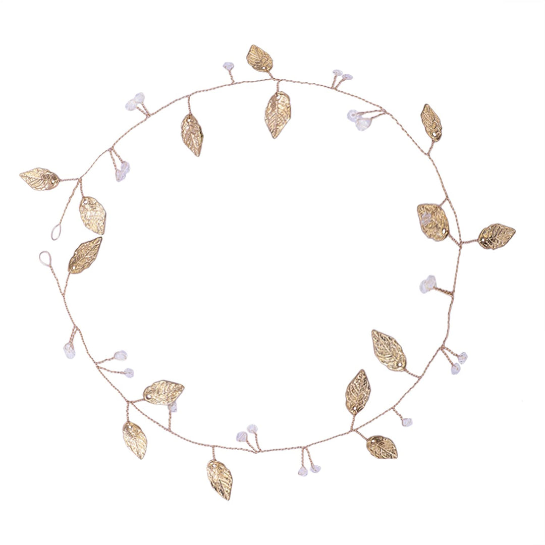 Golden Leaves Headband | Golden Wedding Leaves Headband Bridal Headpiece