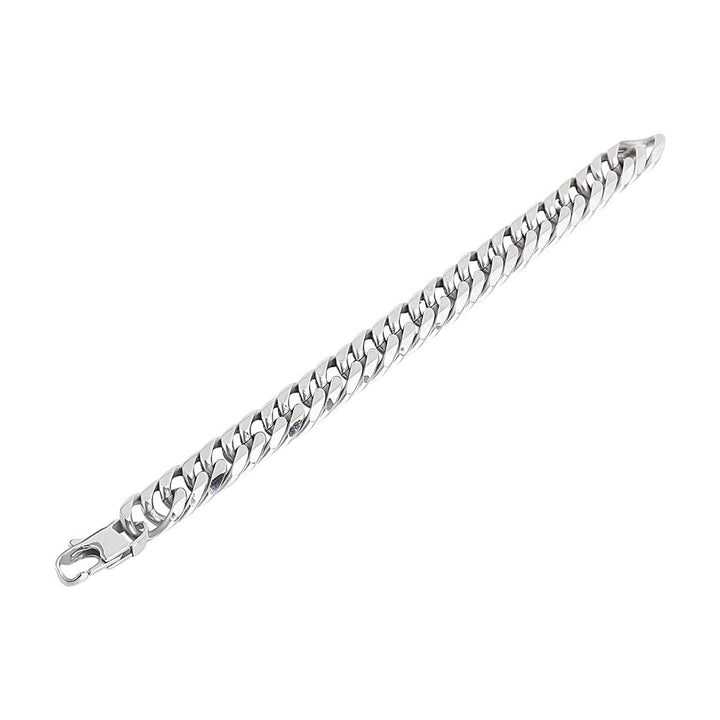 Stainless Steel Link Chain Bracelet | Silver Stainless Steel Thick Link Chain Bracelet for Men & Boys