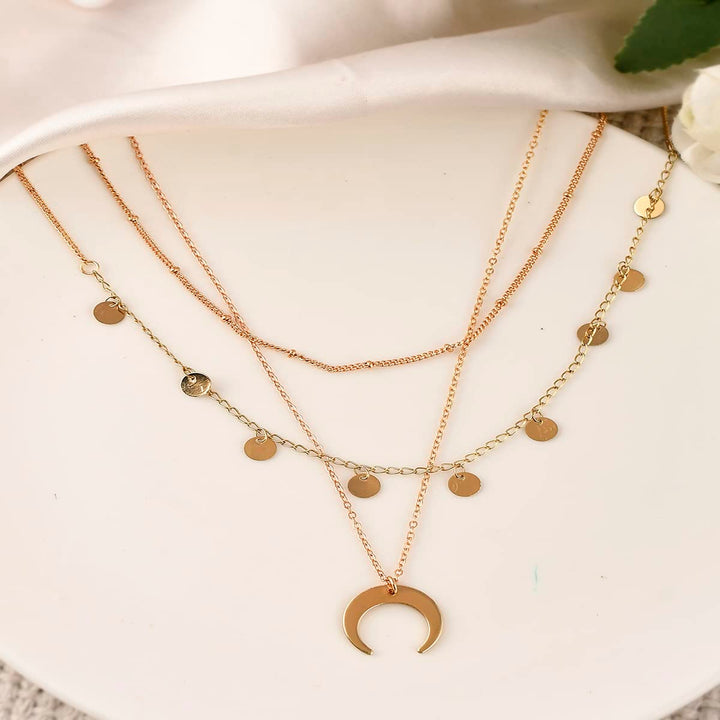 Multi-layered Chain Necklace | Radiance: Layered Long Multi Chains Necklace