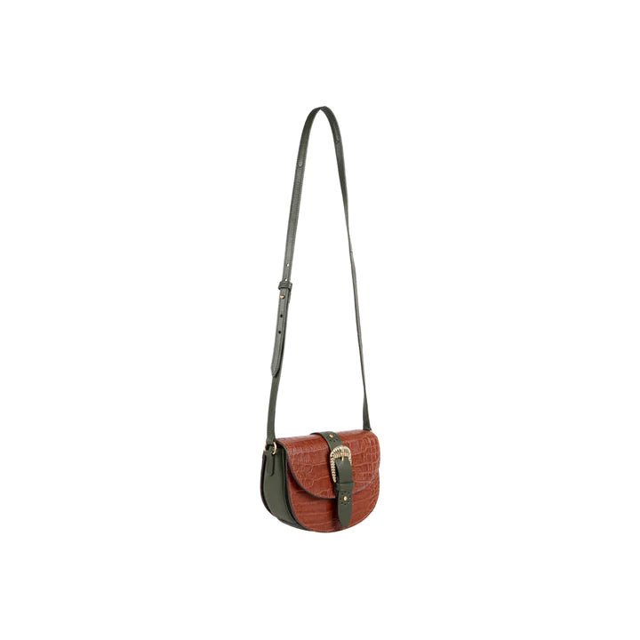Tan Leather Sling Bag | Adventurous Tan Croco Leather Sling Bag