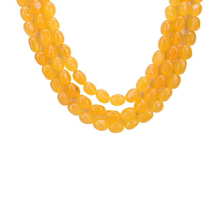 Onyx Stone Beads Necklace | Real Onyx Stone 3-Layer Necklace for a Classic Style