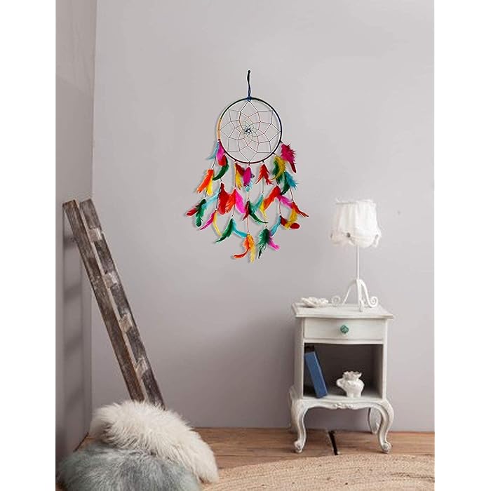 Colorful Dreamcatcher | Colorful Dreamcatcher - Handmade Hanging for Positivity (Pack of 1)