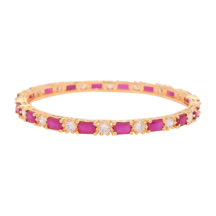 Gold Plated CZ American Diamond Bangle | Gold Plated CZ American Diamond Bangles