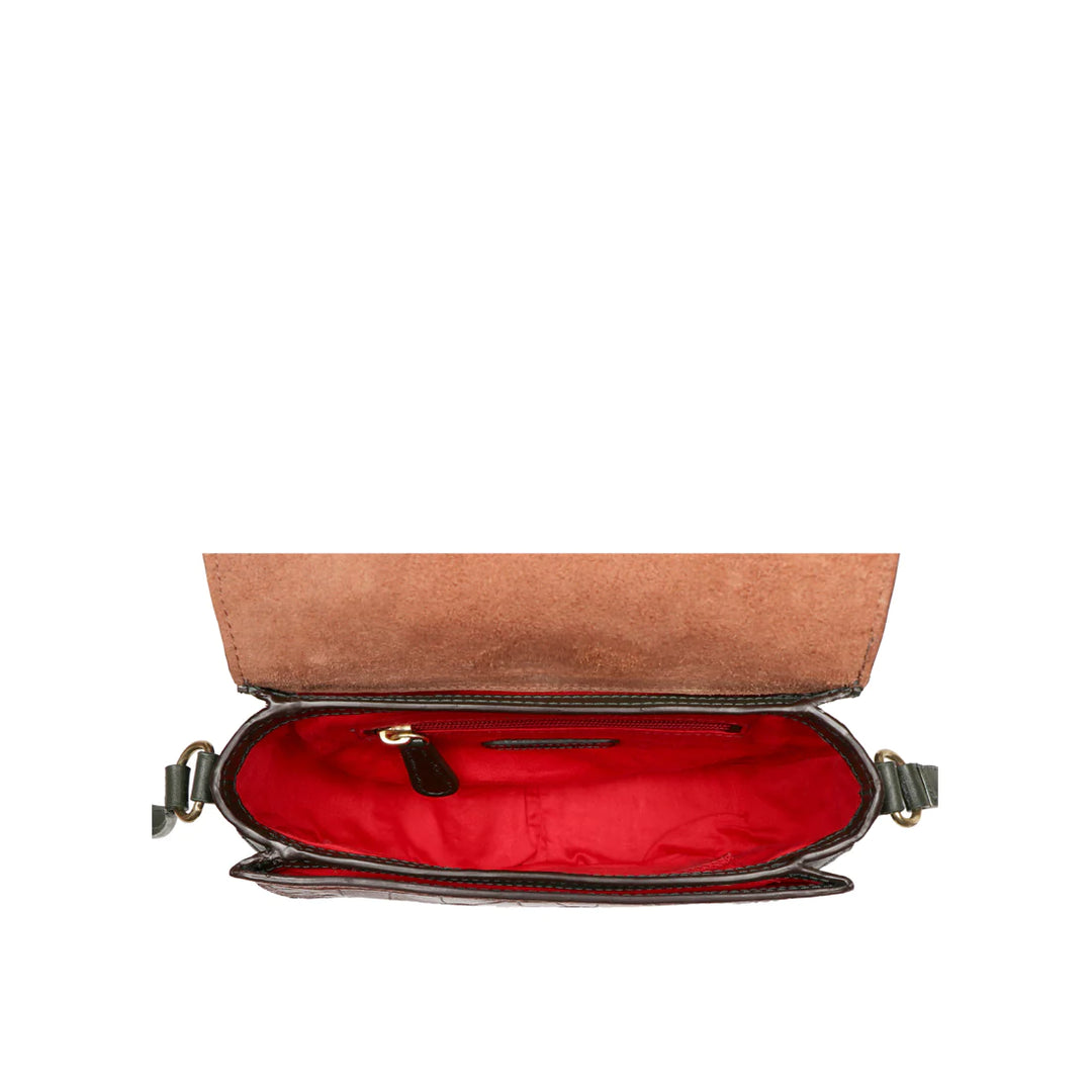 Tan Leather Sling Bag | Adventurous Tan Croco Leather Sling Bag