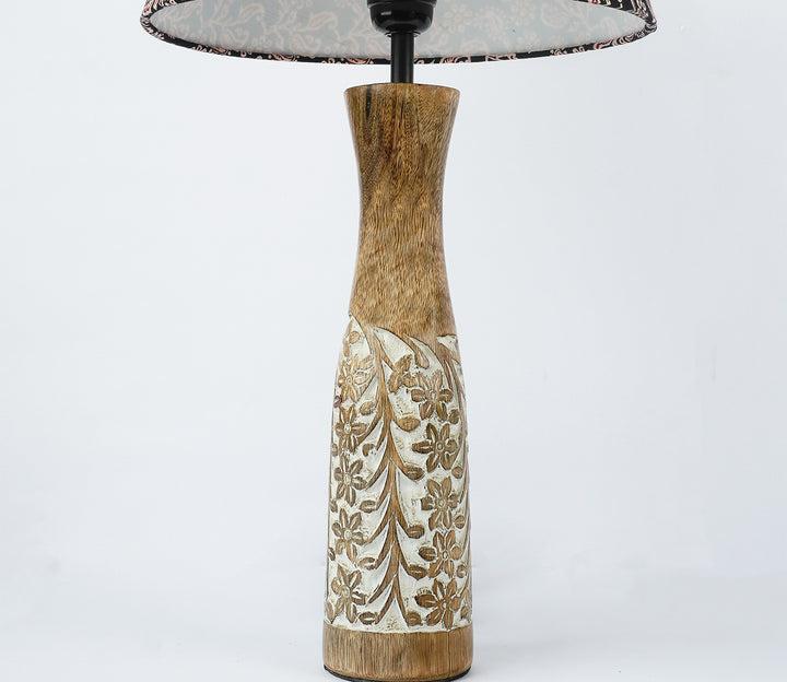 Traditional Table Lamp with Multicolor Pattern (43.2 cm H)