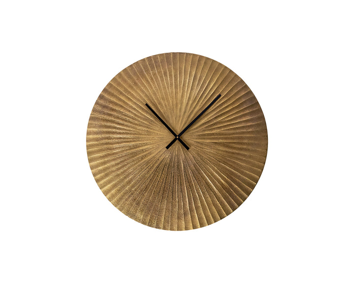 Gold Aluminum Wall Clock