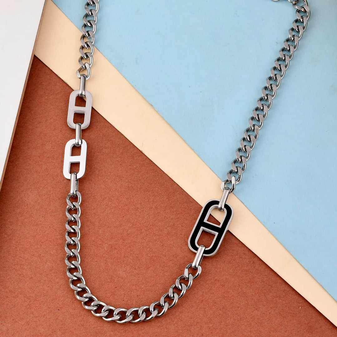 Stainless Steel Link Chain Necklace | Silver Link Chain Necklace for Women and Girls