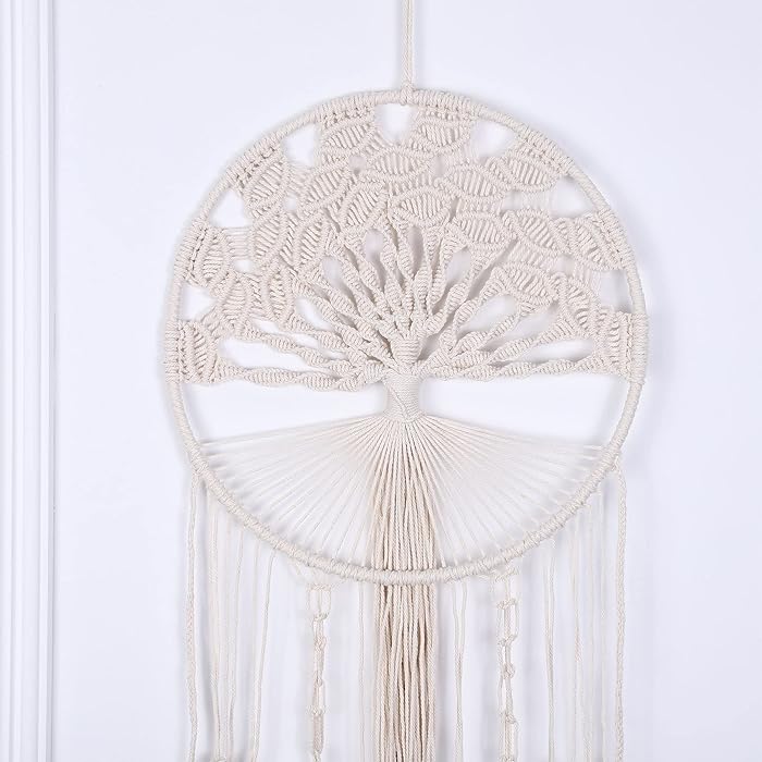 Boho Tree of Life Wall Hanging | Boho Tree of Life Macrame Wall Hanging - Large Handmade Dream Catcher