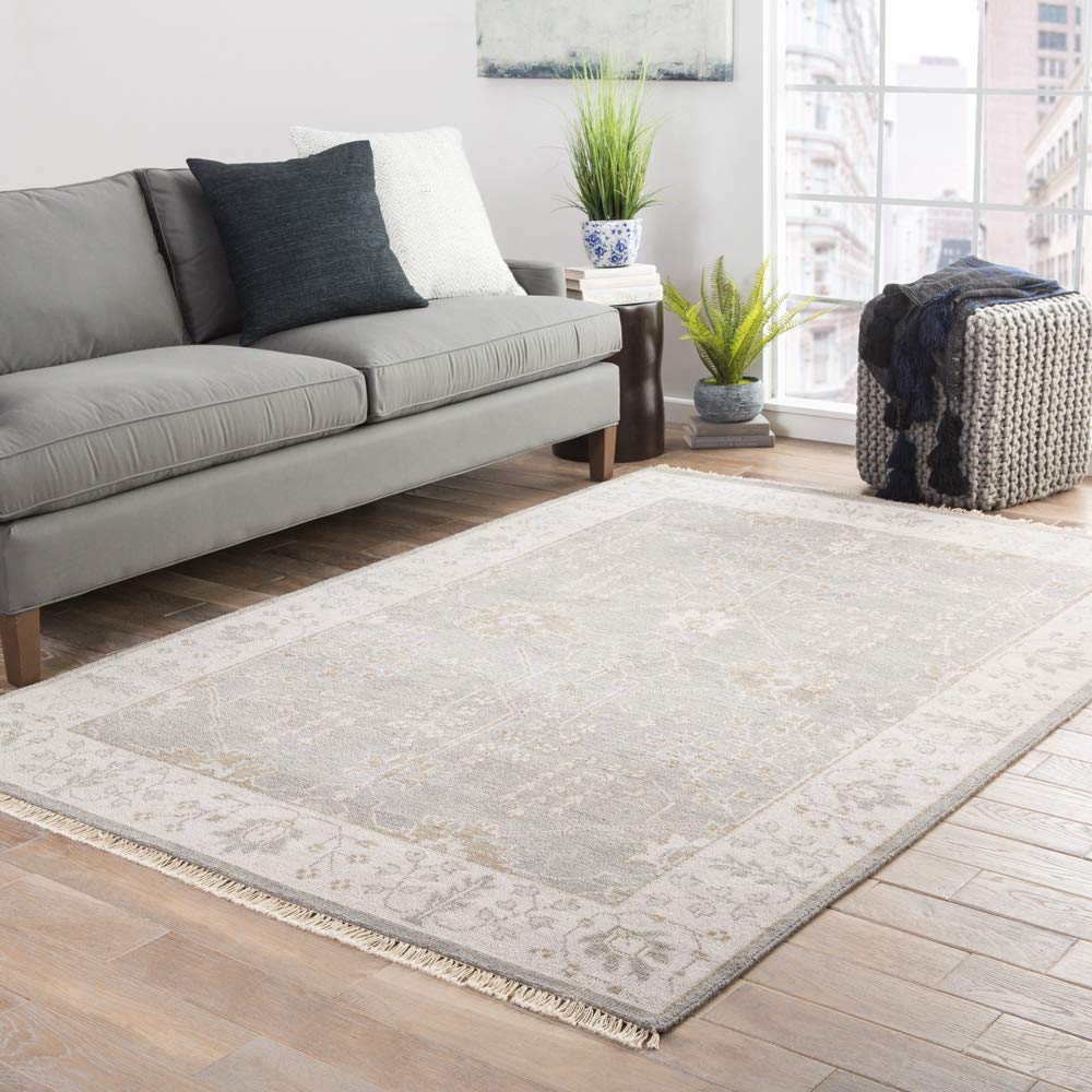 Premium Hand-Knotted Wool Area Rug - 9x12 ft - Living Room/Bedroom | Hand Knotted Akida Wool Carpet Area Rug Premium Kalin (9x12 Feet)
