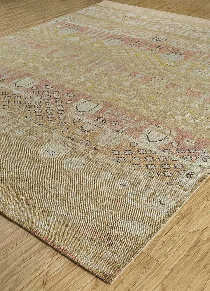 Hand Knotted Wool Area Rug for Living Room and Bedroom | Traditional Hand Knotted Viscaya Wool Carpet Area Rug (5x8 Feet, Rectangle)