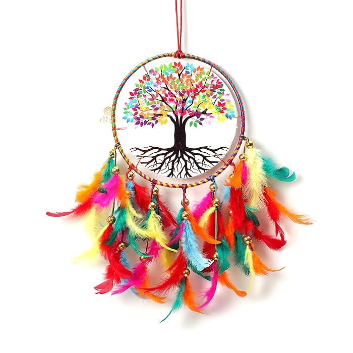 Tree of Life Dreamcatcher | Handmade Tree of Life Canvas Dreamcatcher - Positivity Decor (49cm)