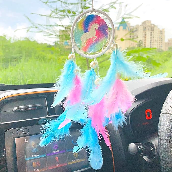 Unicorn Car Hanging | Handmade Unicorn Car Hanging for Positivity