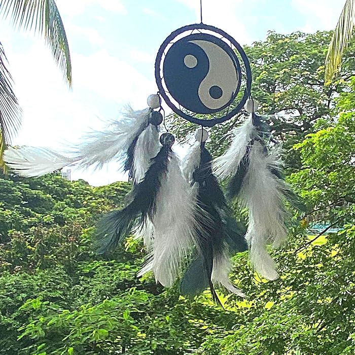 Yin and Yang Car Hanging | Handmade Yin and Yang Car Hanging for Positivity