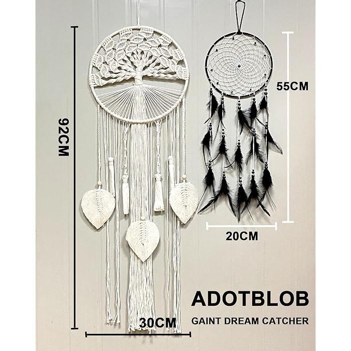 Boho Tree of Life Wall Hanging | Boho Tree of Life Macrame Wall Hanging - Large Handmade Dream Catcher