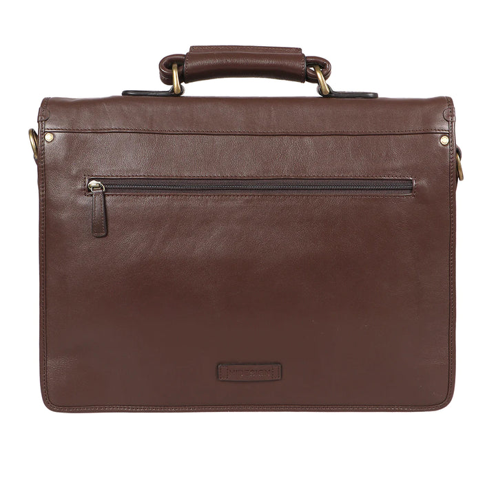 Brown Leather Briefcase | Classic Leather Business Briefcase