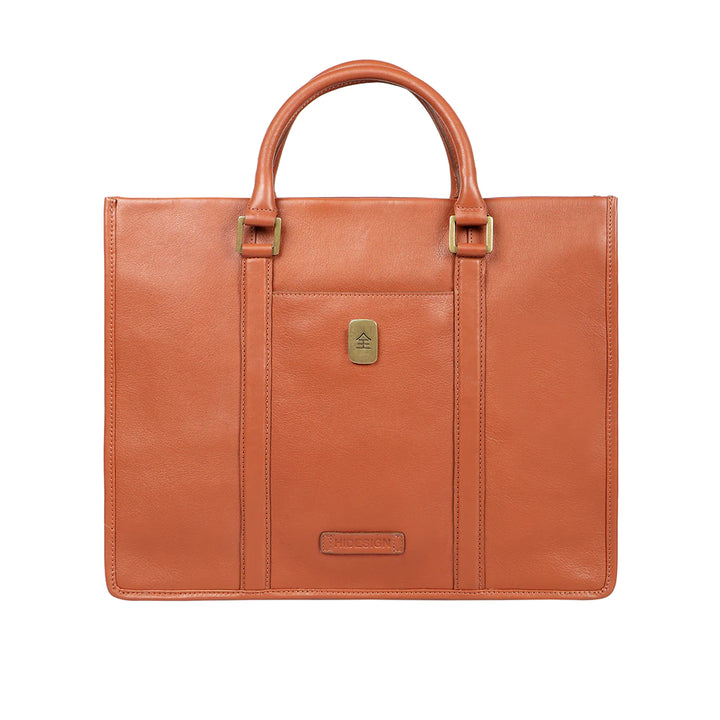 Classic Tan Leather Messenger Bag | Classic Simplicity Briefcase