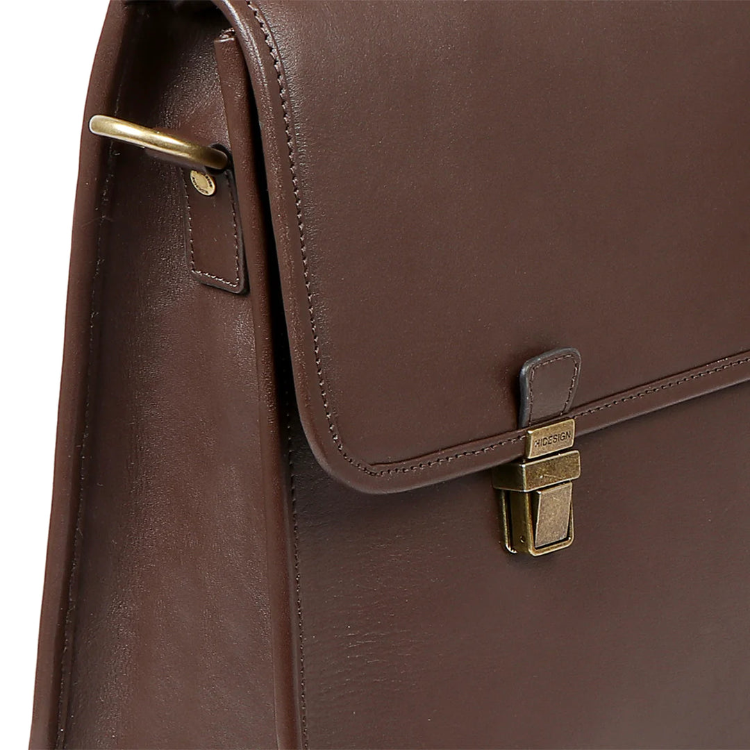 Brown Leather Briefcase | Dakota Leather Briefcase