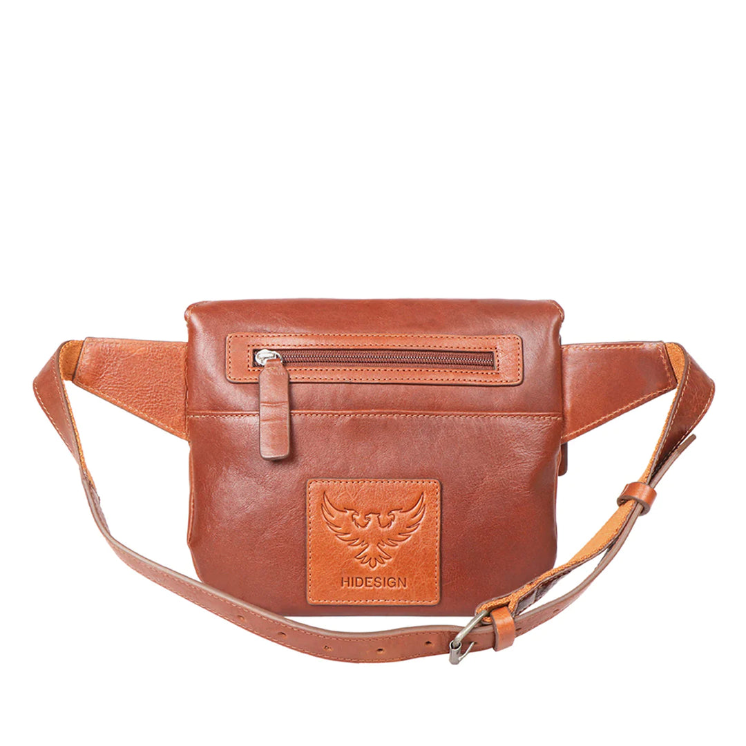 Vegetable Tanned Leather Utility Belt Bag, Antique Brass | Urban Utility Belt Bag