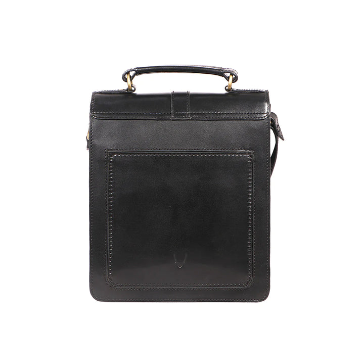 Men's Classic Leather Crossbody Bag, Detachable Straps | Classic Men's Leather Crossbody Bag