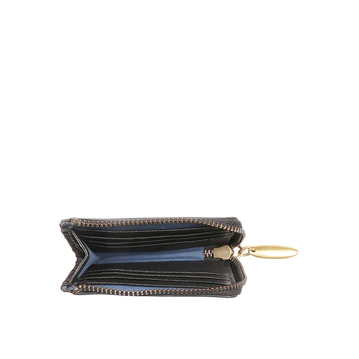 Black Leather Card Holder | Chic Card Companion