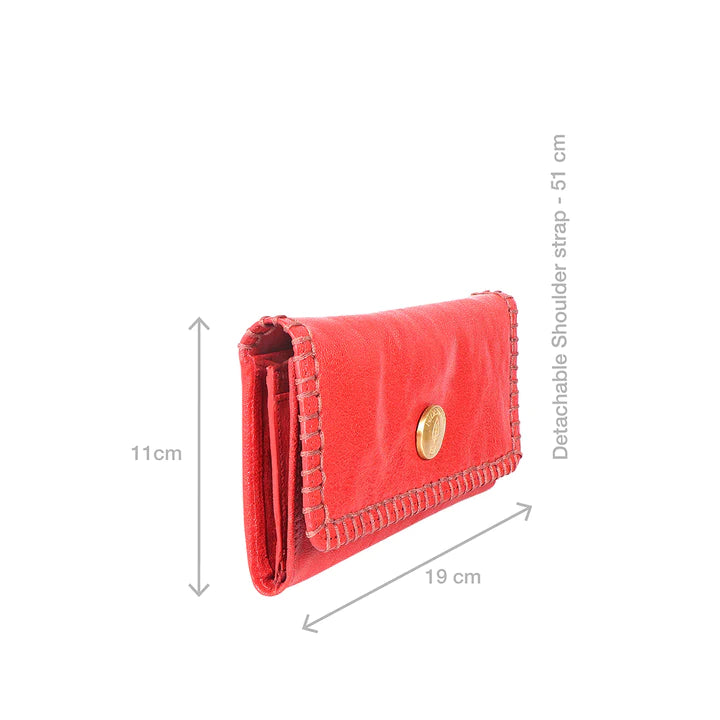 Red Leather Sling Wallet | Dance Away Sling Wallet