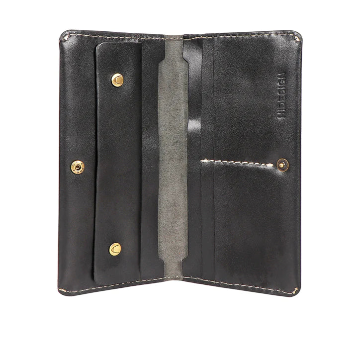 Black Leather Bi-Fold Wallet | Vintage Classic Bi-Fold Wallet