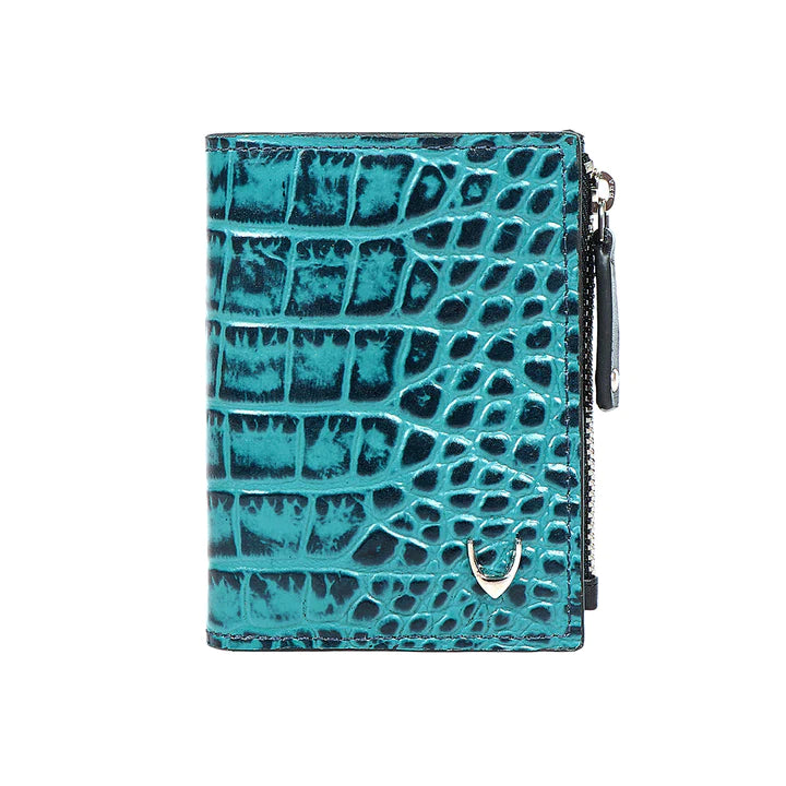 Blue Leather Bi-Fold Wallet | Timeless Charm Bi-Fold Wallet