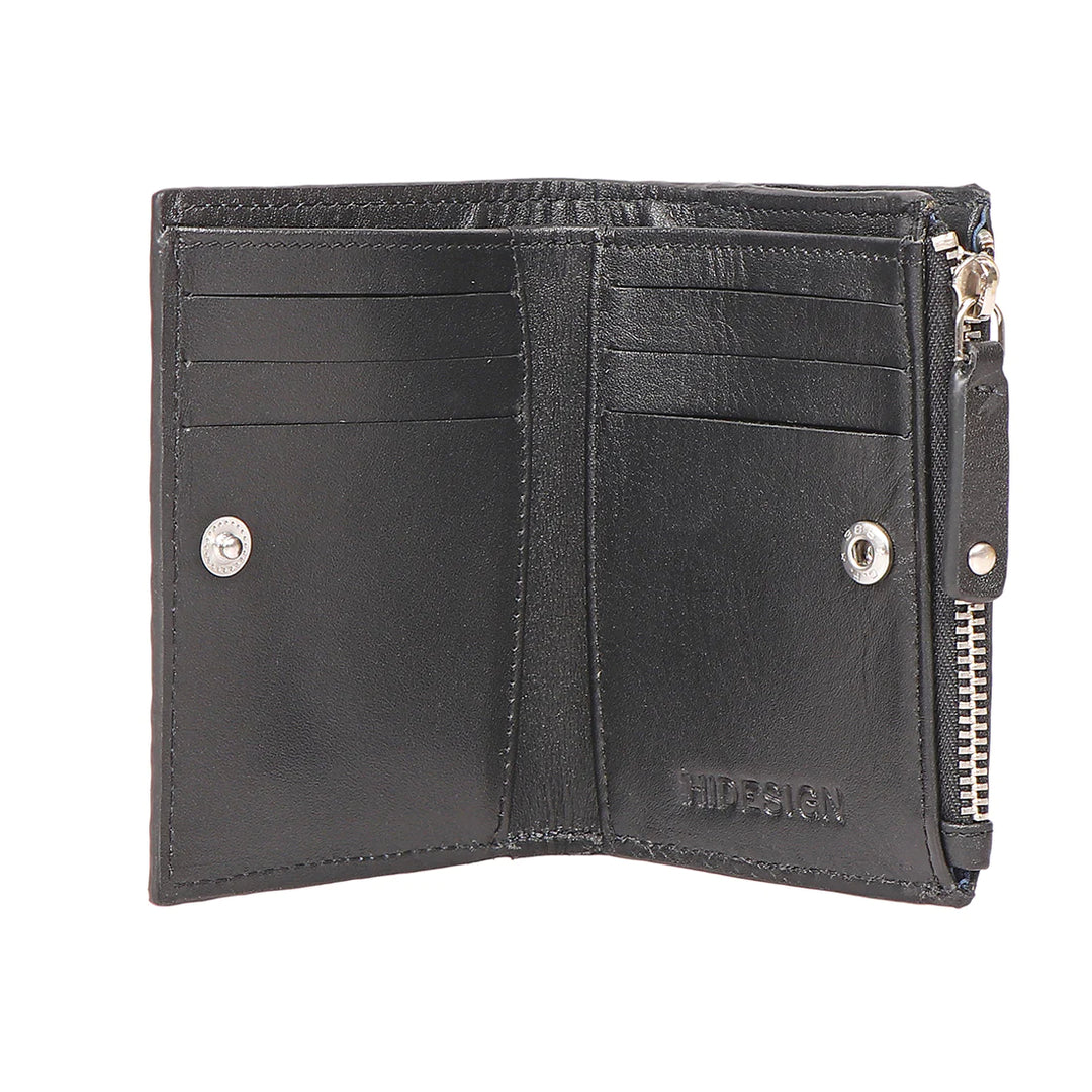 Blue Leather Bi-Fold Wallet | Timeless Charm Bi-Fold Wallet