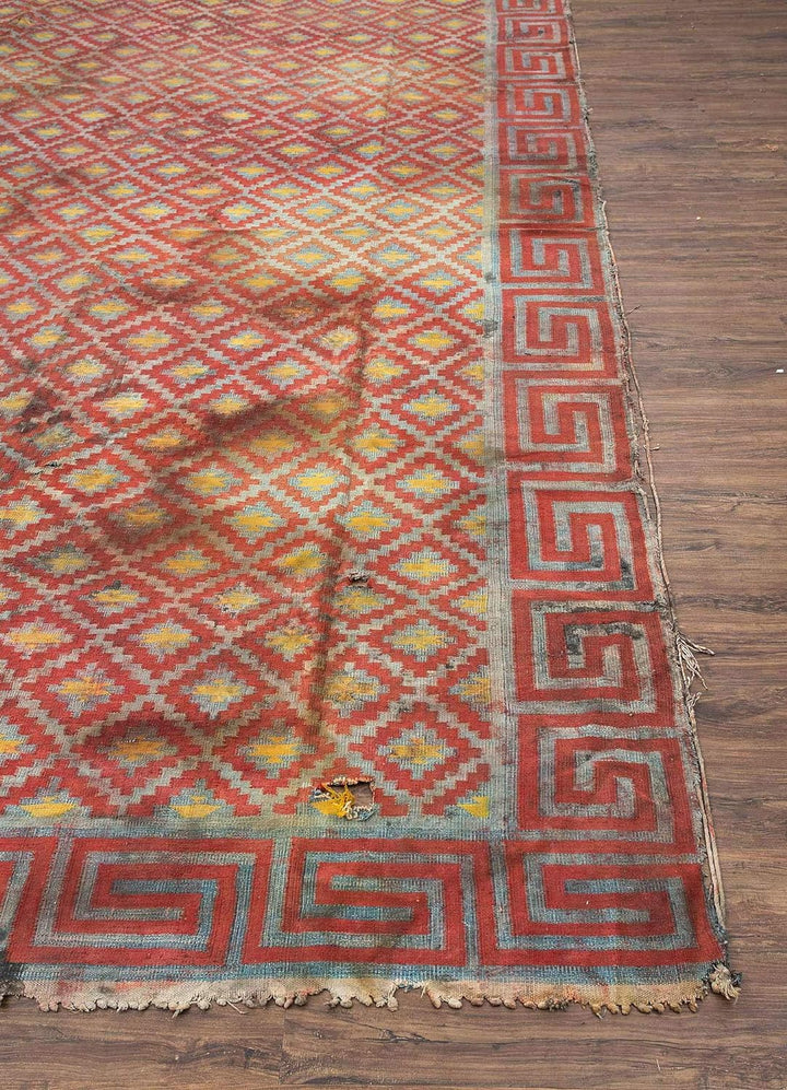 Antique Cotton Flat Weave Carpet: Spacious, Durable, & Stylish | Weaves Antique Cotton Carpet Area Rug (8x10 Feet, Rectangle)