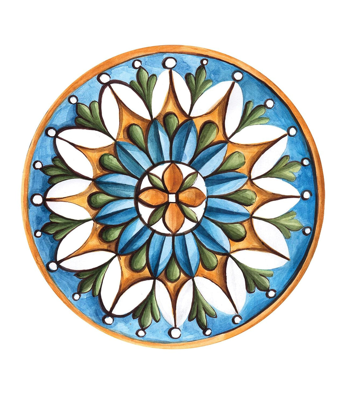 Ceramic 7-inch Plate Set | Exclusive Wall Hanging Ceramic plate 7" Set of 5 - Multi Color