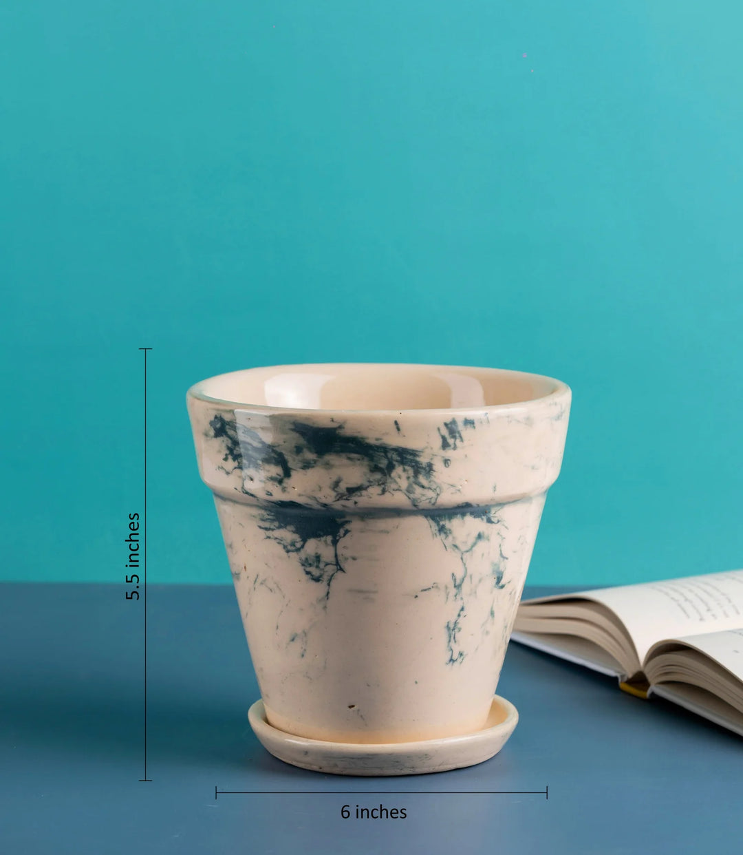 Mystique Ceramic Pots | Decorative 6 Inch Mystique Ceramic Pots