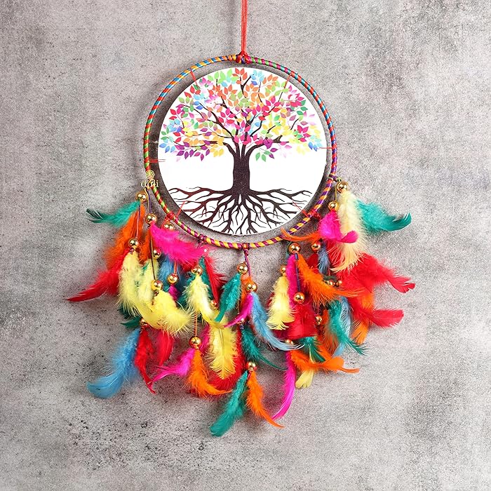 Tree of Life Dreamcatcher | Handmade Tree of Life Canvas Dreamcatcher - Positivity Decor (49cm)