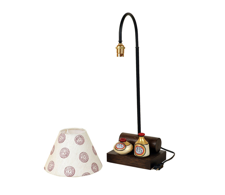 Yin & Yang Table Lamp with Tapered Shade